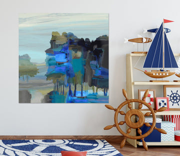3D Blue Lake 027 Michael Tienhaara Wall Sticker Wallpaper AJ Wallpaper 2 