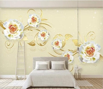 3D Branch Flower 2412 Wall Murals Wallpaper AJ Wallpaper 2 