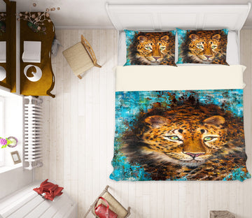 3D Painted Leopard 510 Skromova Marina Bedding Bed Pillowcases Quilt