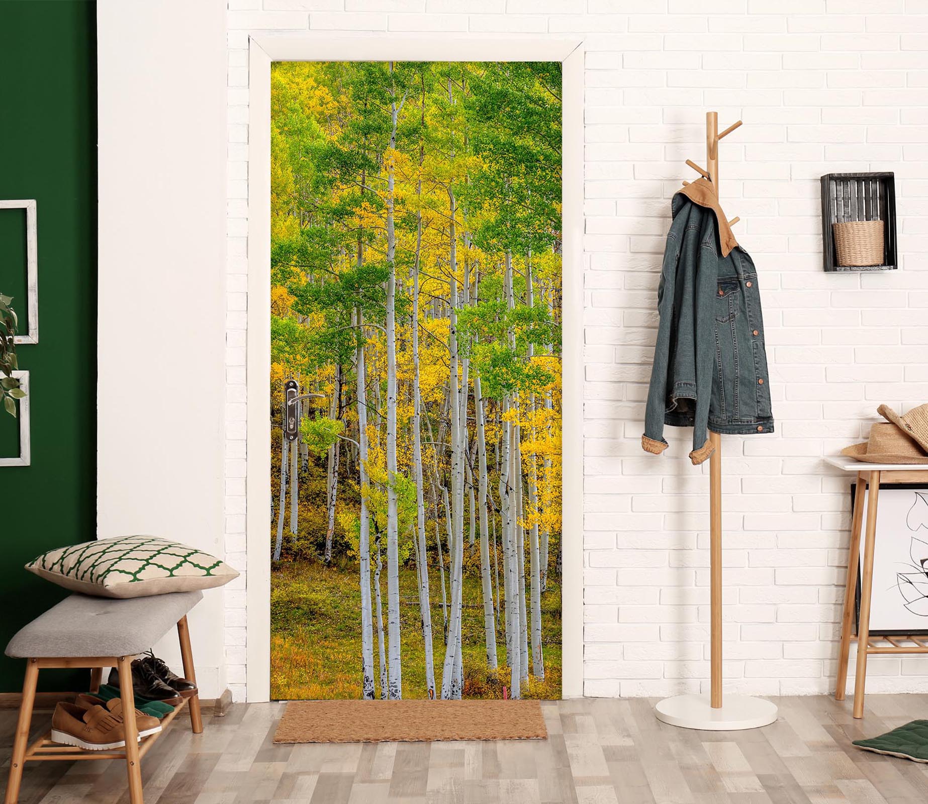 3D Forest 12299 Marco Carmassi Door Mural