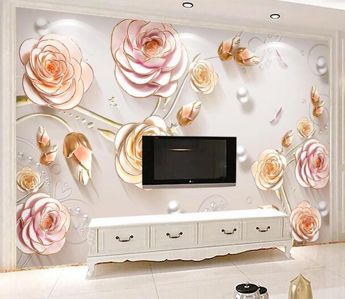 3D Flower 1396 Wall Murals Wallpaper AJ Wallpaper 2 