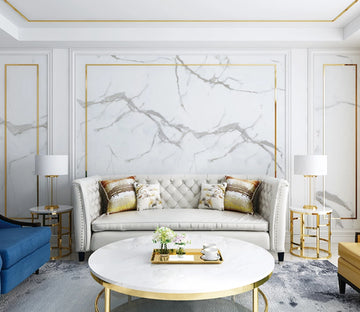 3D Black Crack WC2137 Wall Murals