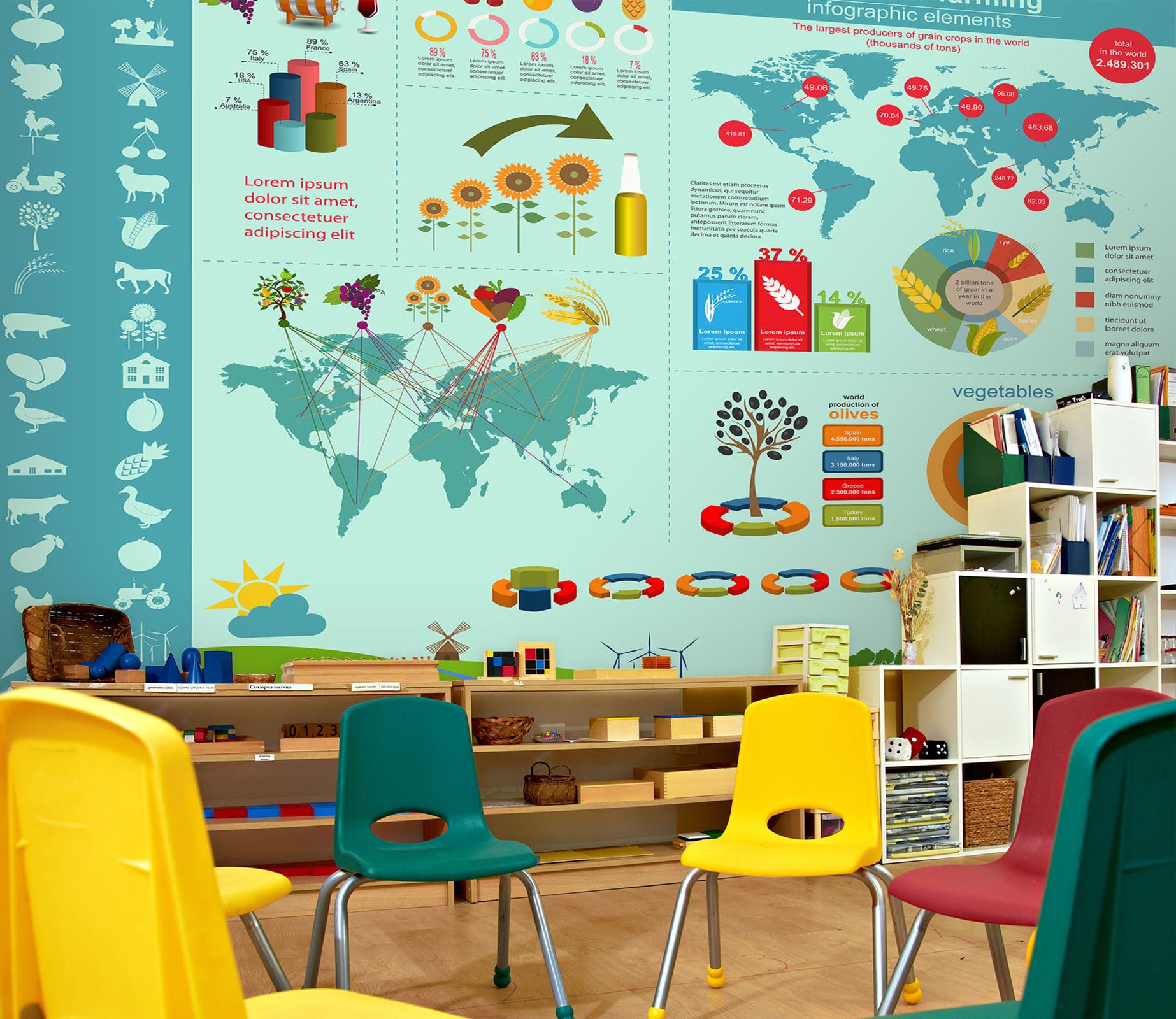 3D Color Book 149 Wall Murals