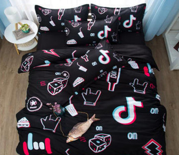 3D Tiktok 5174 Bed Pillowcases Quilt
