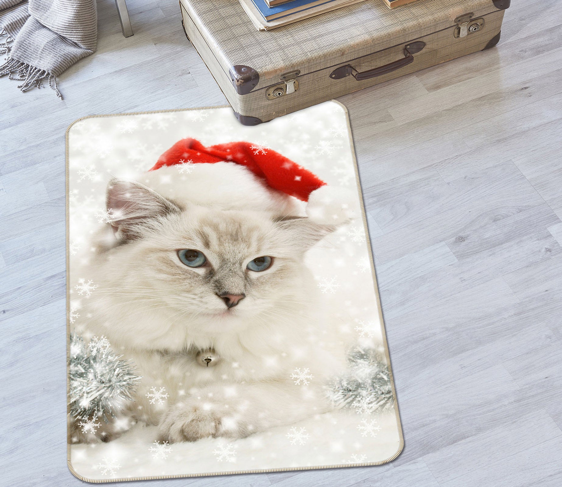 3D Snow White Kitten 188 Animal Non Slip Rug Mat