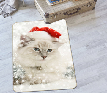 3D Snow White Kitten 188 Animal Non Slip Rug Mat