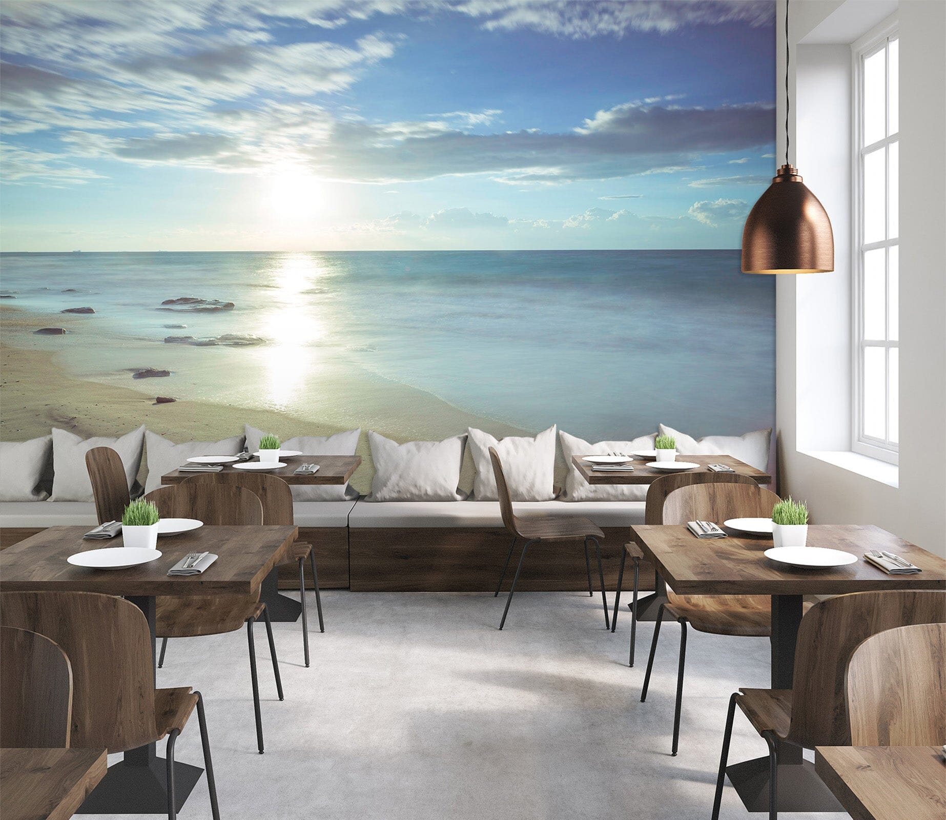 3D Sunny Sea 1429 Assaf Frank Wall Mural Wall Murals Wallpaper AJ Wallpaper 2 