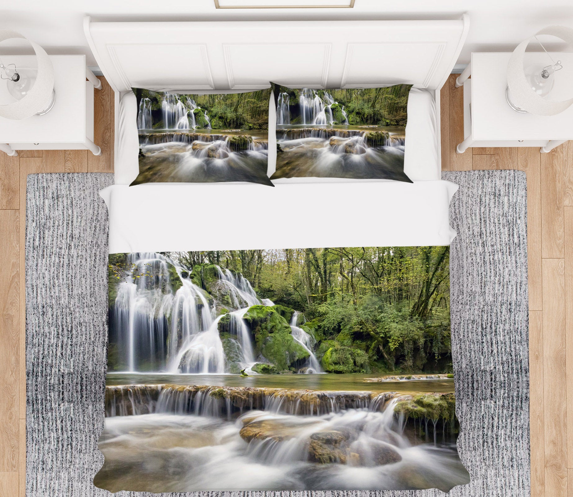 3D Waterfall 19202 Bed Pillowcases Quilt