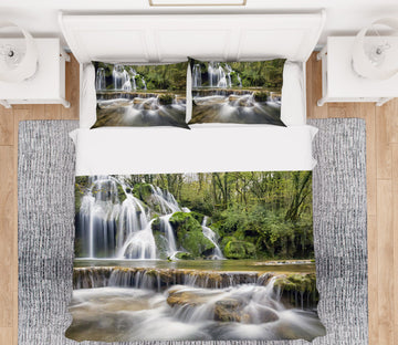 3D Waterfall 19202 Bed Pillowcases Quilt