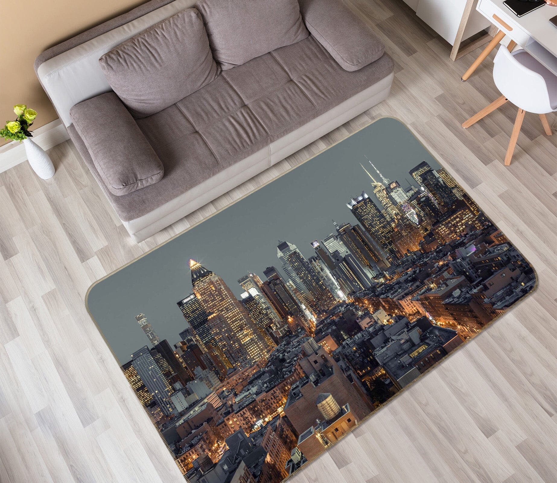 3D High Building 1011 Assaf Frank Rug Non Slip Rug Mat Mat AJ Creativity Home 