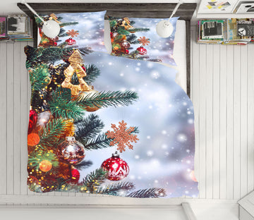 3D Tree Pendant 51106 Christmas Quilt Duvet Cover Xmas Bed Pillowcases