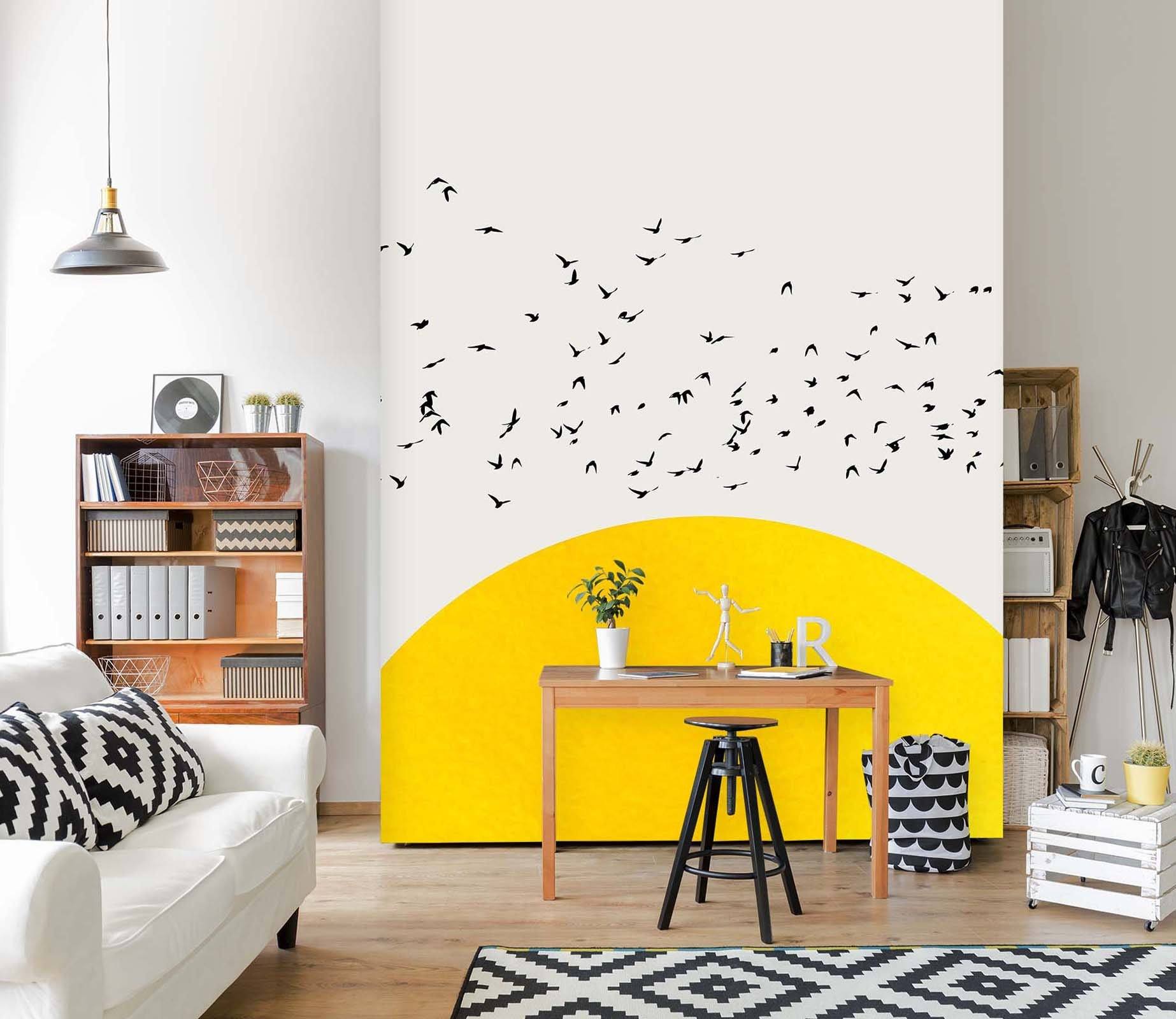 3D A Thousand Birds 1399 Boris Draschoff Wall Mural Wall Murals Wallpaper AJ Wallpaper 2 
