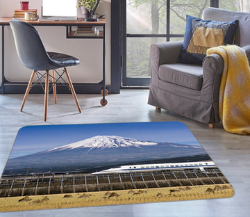 3D Snow Mountain High-Speed Rail 68091 Vehicle Non Slip Rug Mat