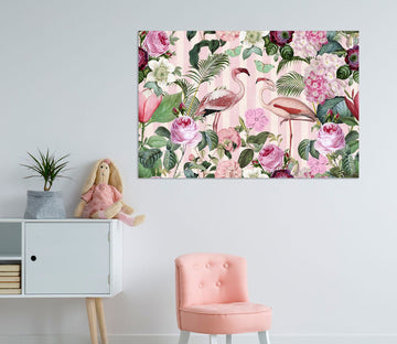 3D Pink Flamingo 019 Andrea haase Wall Sticker Wallpaper AJ Wallpaper 2 