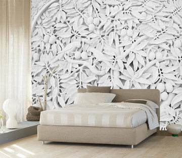 3D Carving Leaves 1593 Wall Murals Wallpaper AJ Wallpaper 2 