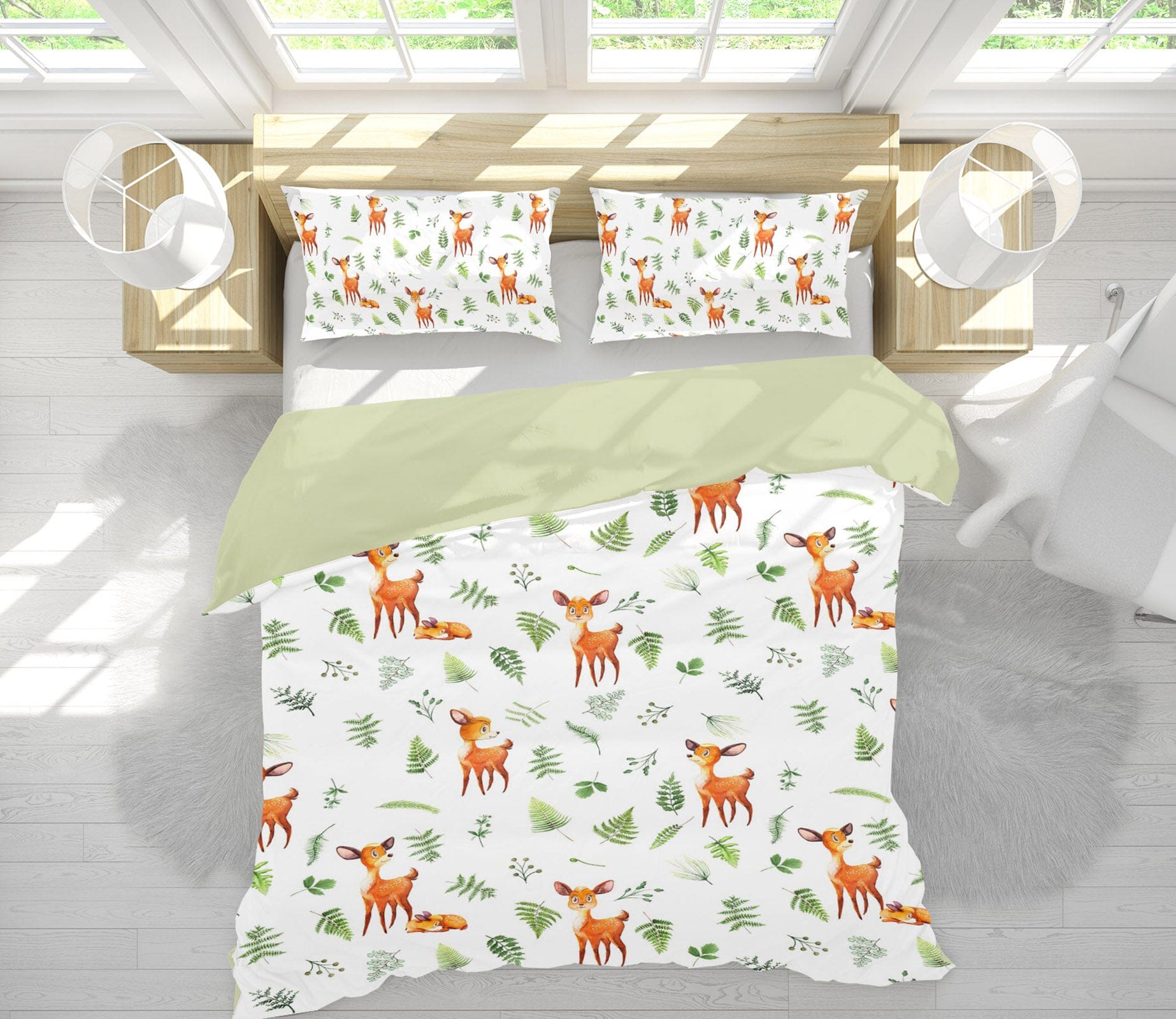 3D Sika Deer 219 Uta Naumann Bedding Bed Pillowcases Quilt Quiet Covers AJ Creativity Home 