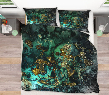 3D Dark Green 18137 Uta Naumann Bedding Bed Pillowcases Quilt