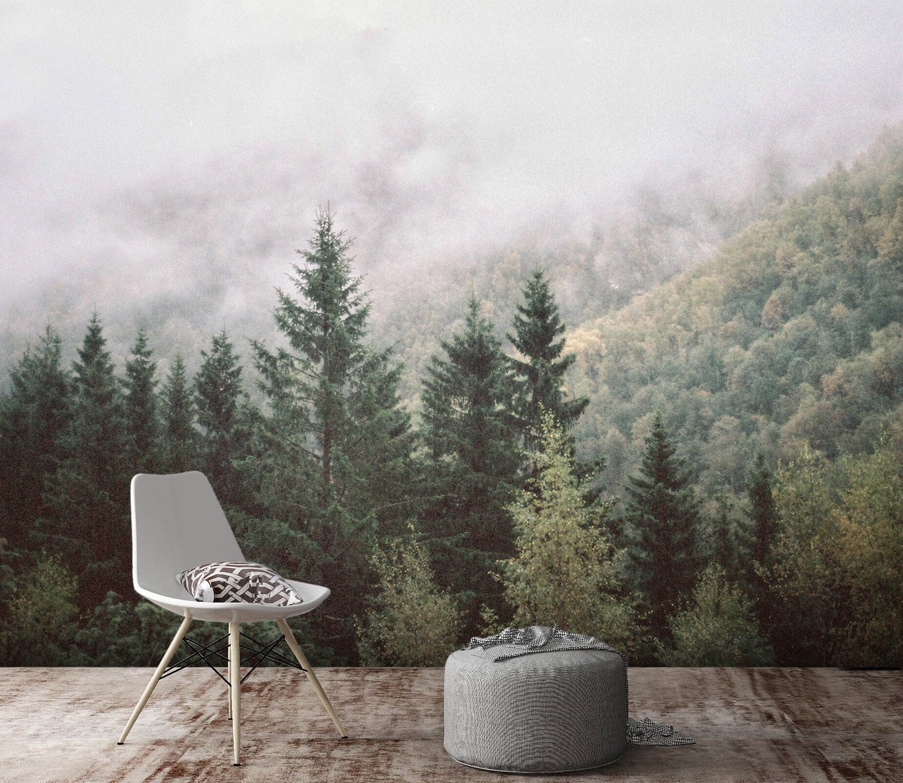 3D Forest Fog 90 Wall Murals Wallpaper AJ Wallpaper 2 