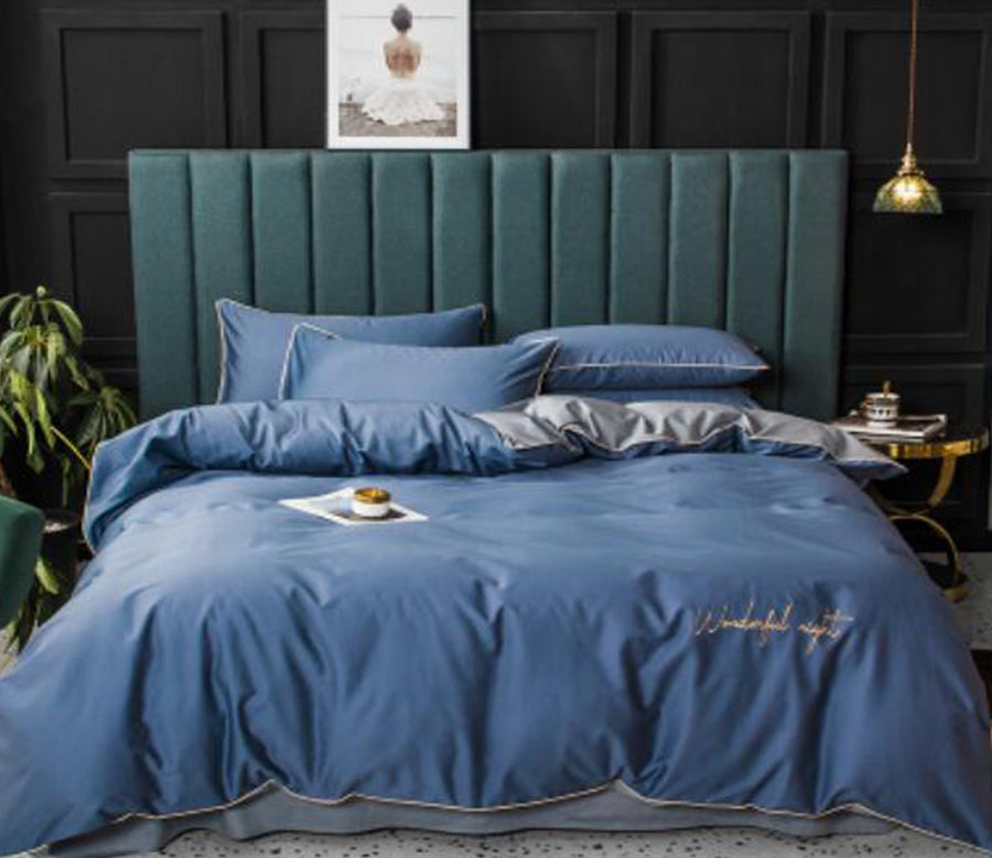 3D Blue 15214 Bed Pillowcases Quilt