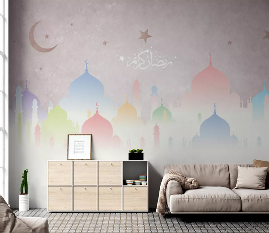 3D Color Building WC2380 Wall Murals
