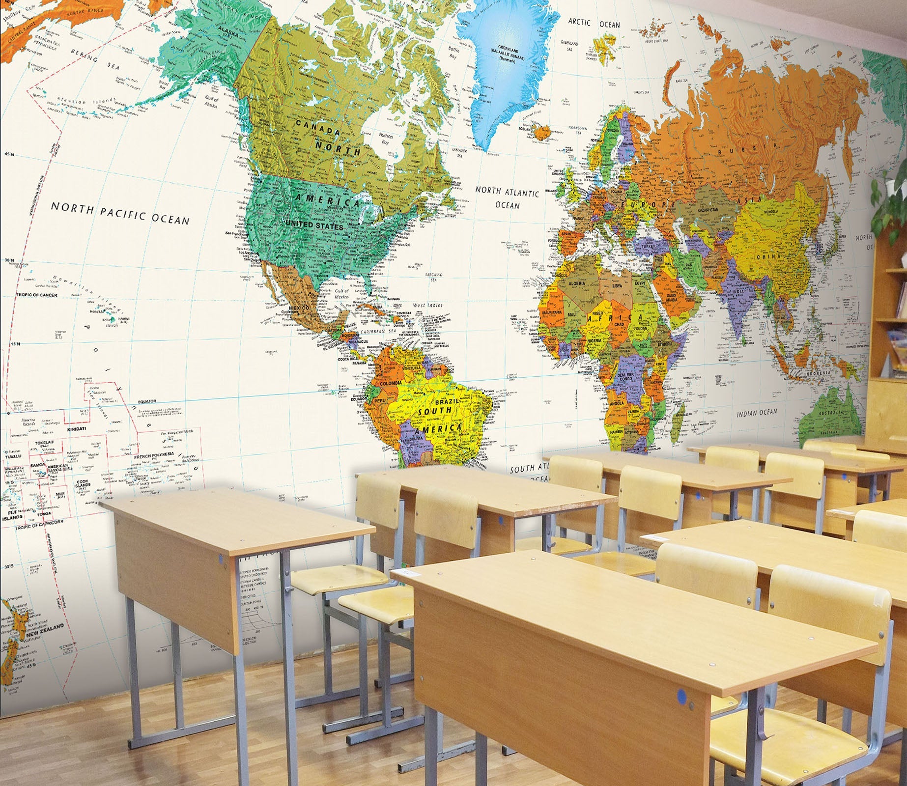 3D world map 44 Wall Murals Wallpaper AJ Wallpaper 2 