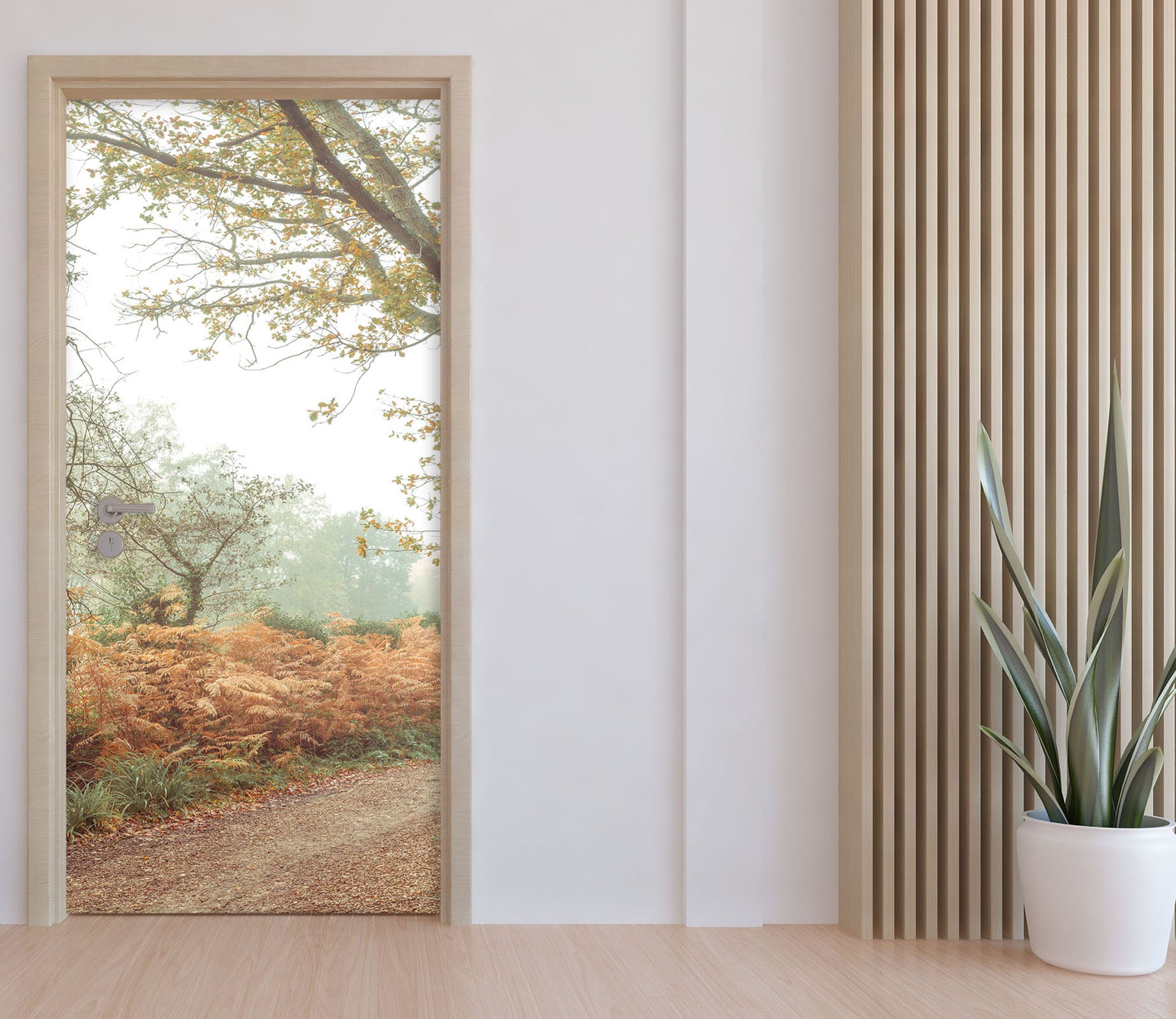 3D Forest Path 5084 Assaf Frank Door Mural