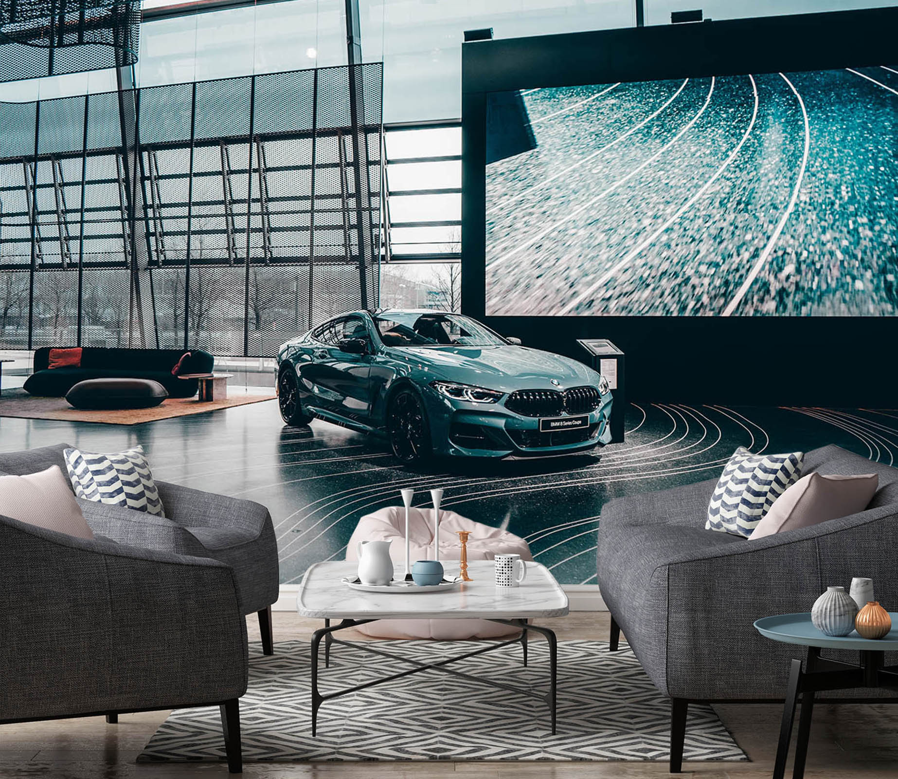 3D Auto Automobile 093 Vehicle Wall Murals