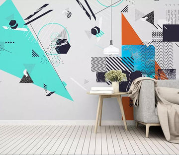 3D Color Geometry 310 Wall Murals Wallpaper AJ Wallpaper 2 