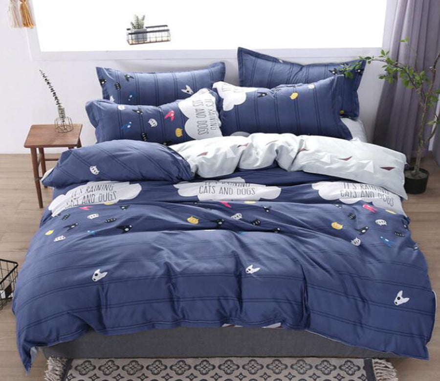 3D Dark Gray Clouds 13085 Bed Pillowcases Quilt