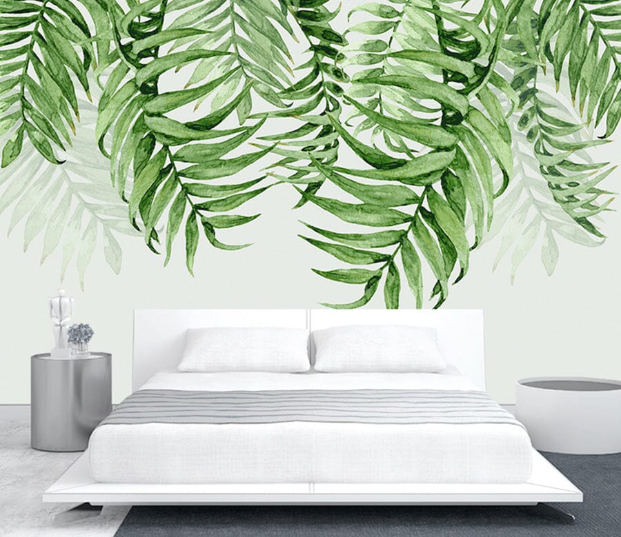 3D Green Leaf WG177 Wall Murals Wallpaper AJ Wallpaper 2 