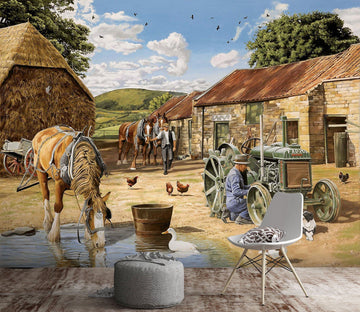 3D Back From The Fields 1006 Trevor Mitchell Wall Mural Wall Murals Wallpaper AJ Wallpaper 2 