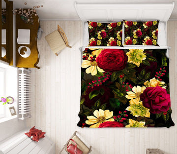 3D Planting Red Roses 104 Uta Naumann Bedding Bed Pillowcases Quilt Quiet Covers AJ Creativity Home 