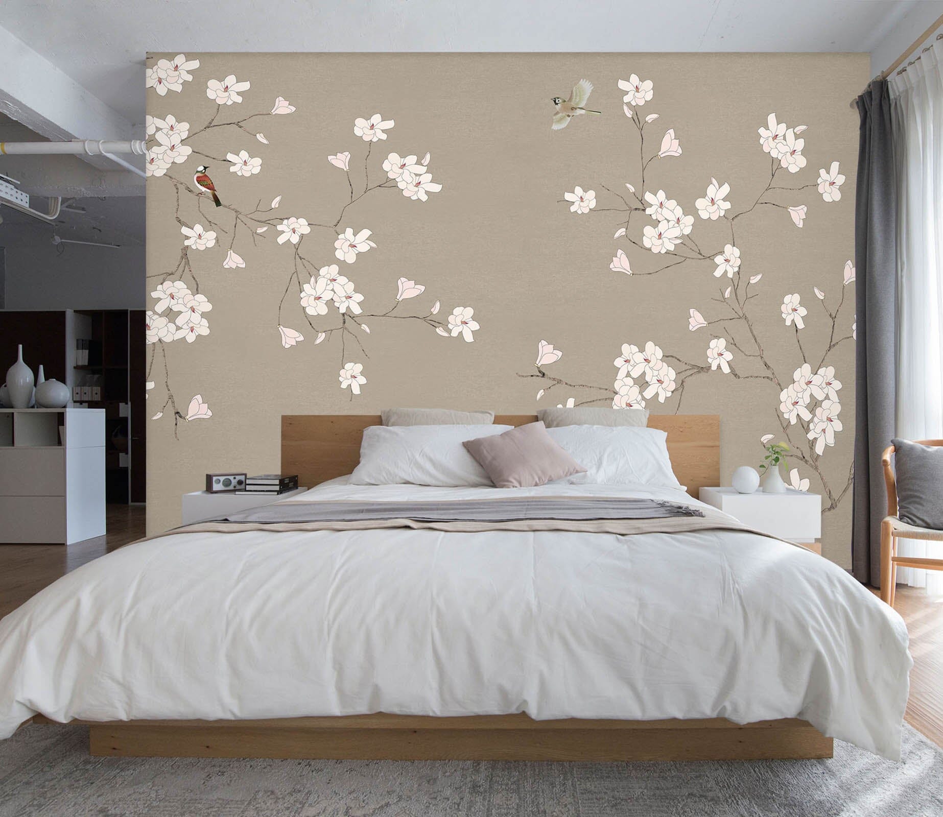 3D Pink Flowers 1442 Wall Murals Wallpaper AJ Wallpaper 2 