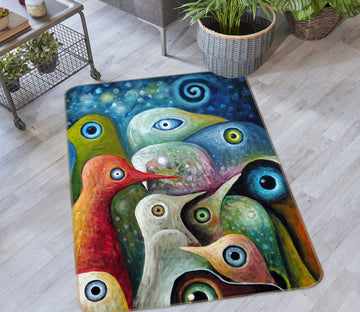 3D Color Bird 76172 Non Slip Rug Mat