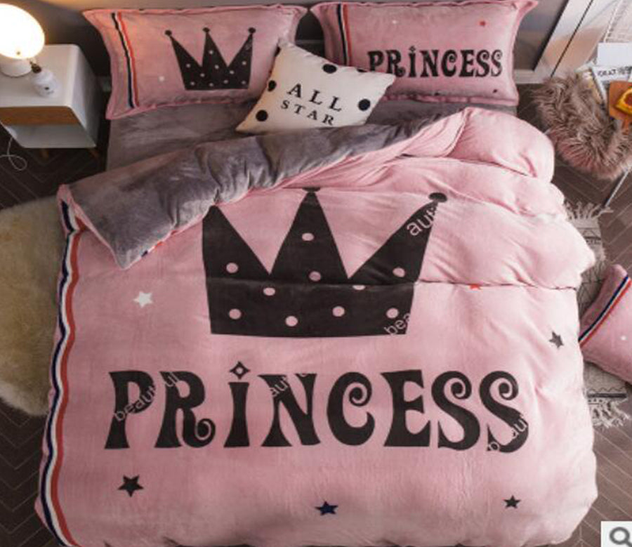 3D Crown 18096 Bed Pillowcases Quilt