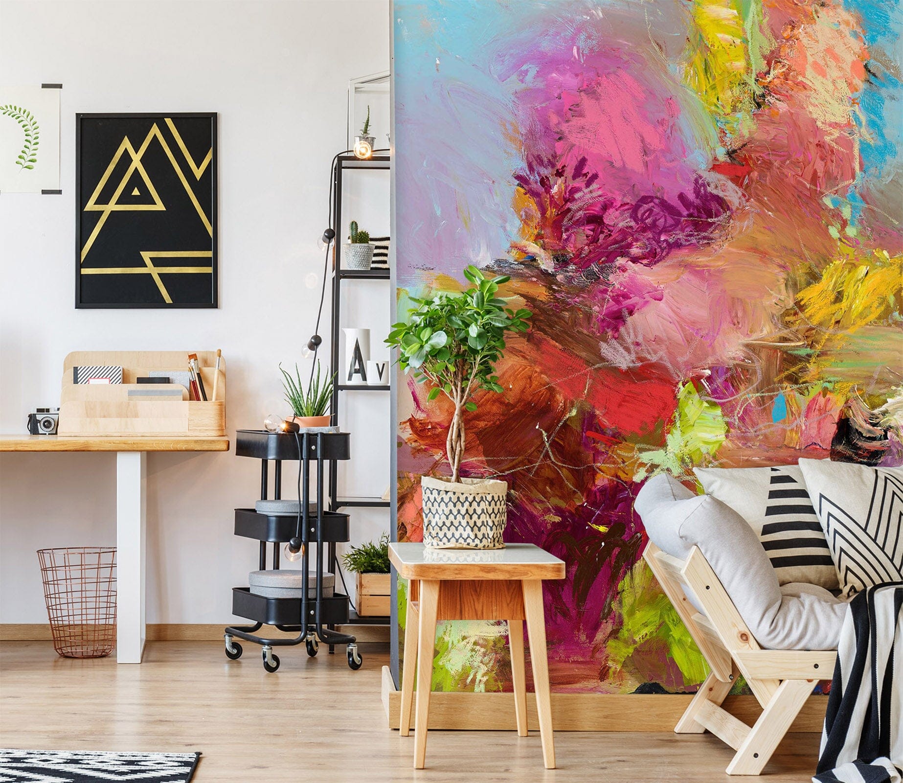 3D Pink Smoke 294 Allan P. Friedlander Wall Mural Wall Murals Wallpaper AJ Wallpaper 2 