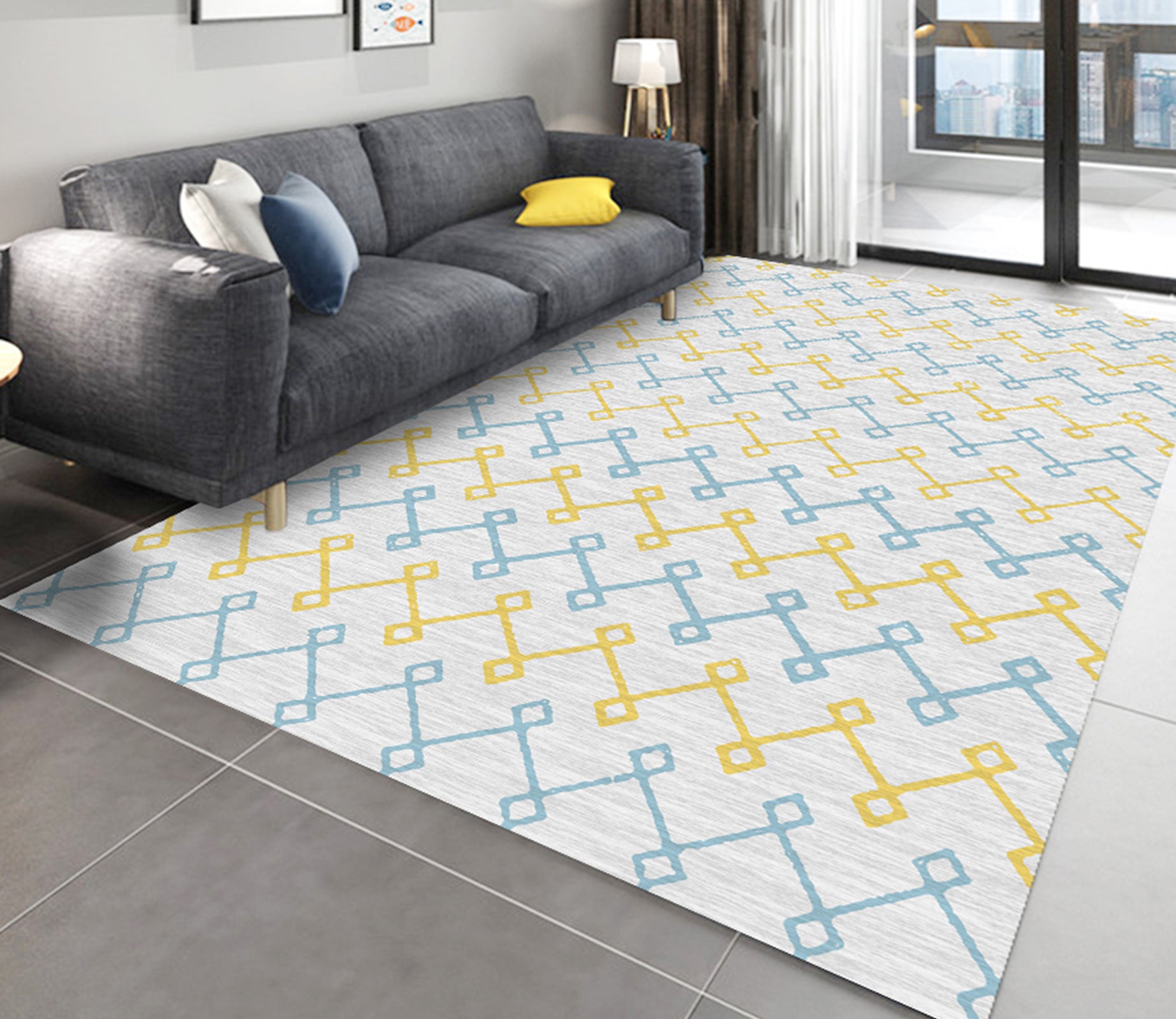 3D Color Pattern WG274 Non Slip Rug Mat Mat AJ Creativity Home 