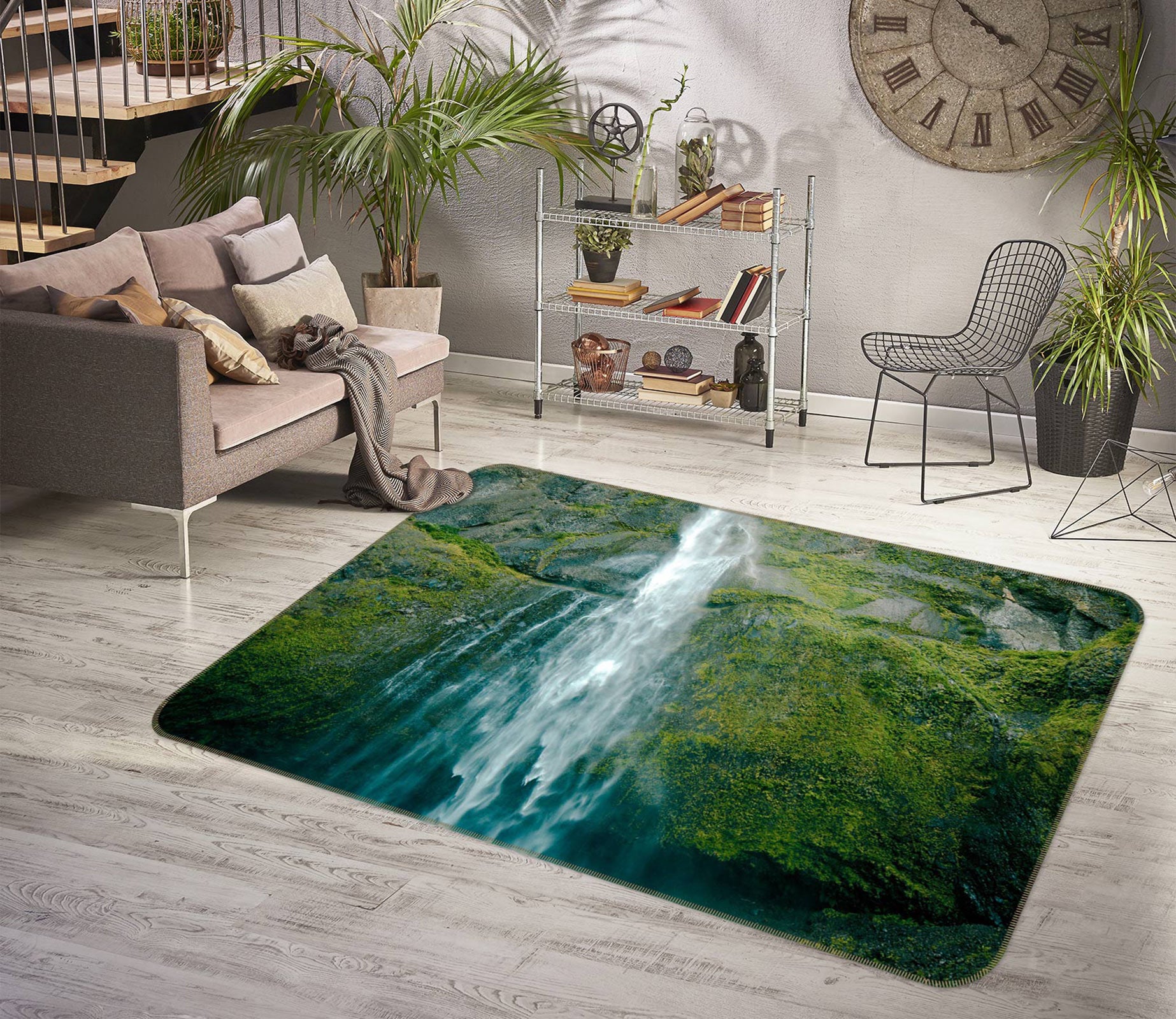 3D Waterfall 75233 Non Slip Rug Mat
