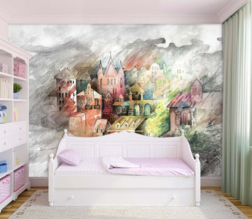 3D Colored House 030 Wall Murals Wallpaper AJ Wallpaper 2 