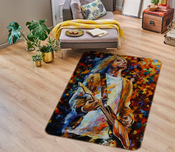 3D Playing Guitar 76204 Non Slip Rug Mat