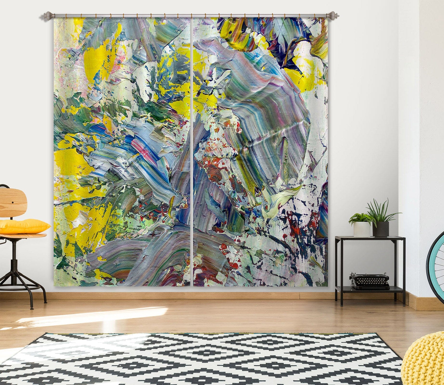 3D Painted 246 Allan P. Friedlander Curtain Curtains Drapes Curtains AJ Creativity Home 
