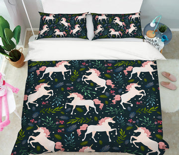 3D Unicorn 60258 Bed Pillowcases Quilt