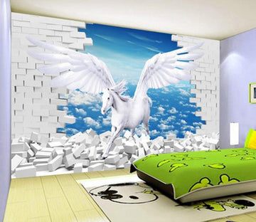 3D Horse Wings 603 Wall Murals Wallpaper AJ Wallpaper 2 