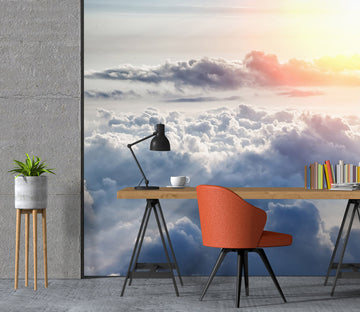 3D Sun White Clouds 1002 Wall Murals