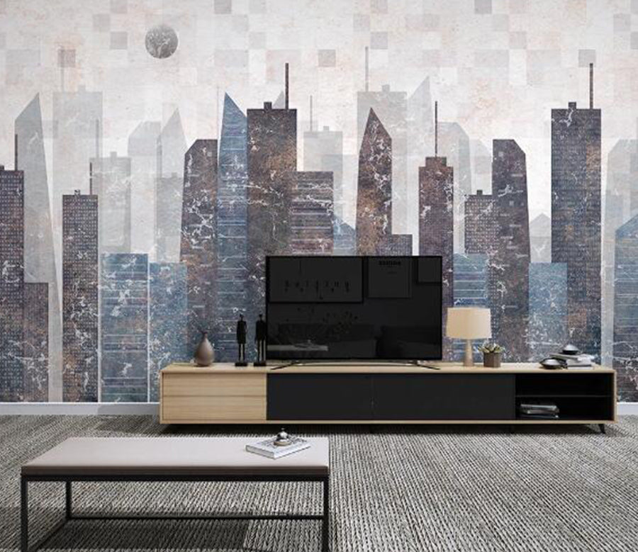 3D Painting Building WC1442 Wall Murals