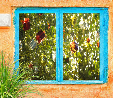 3D String Lights Pendant 43011 Christmas Window Film Print Sticker Cling Stained Glass Xmas