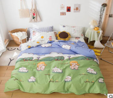 3D Meadow Puppy 40216 Bed Pillowcases Quilt