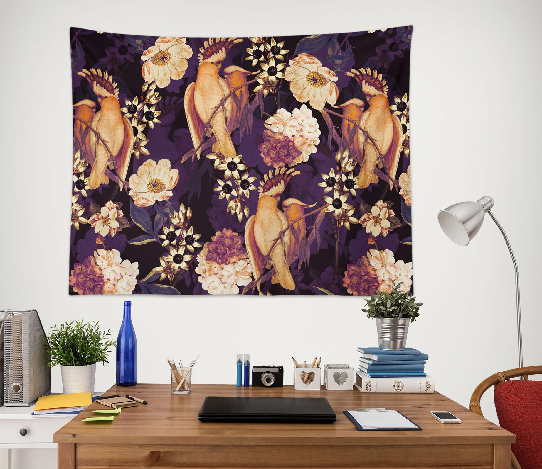 3D Yellow Parrot 916 Uta Naumann Tapestry Hanging Cloth Hang