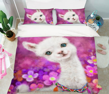 3D Petal Alpaca 5835 Kayomi Harai Bedding Bed Pillowcases Quilt Cover Duvet Cover