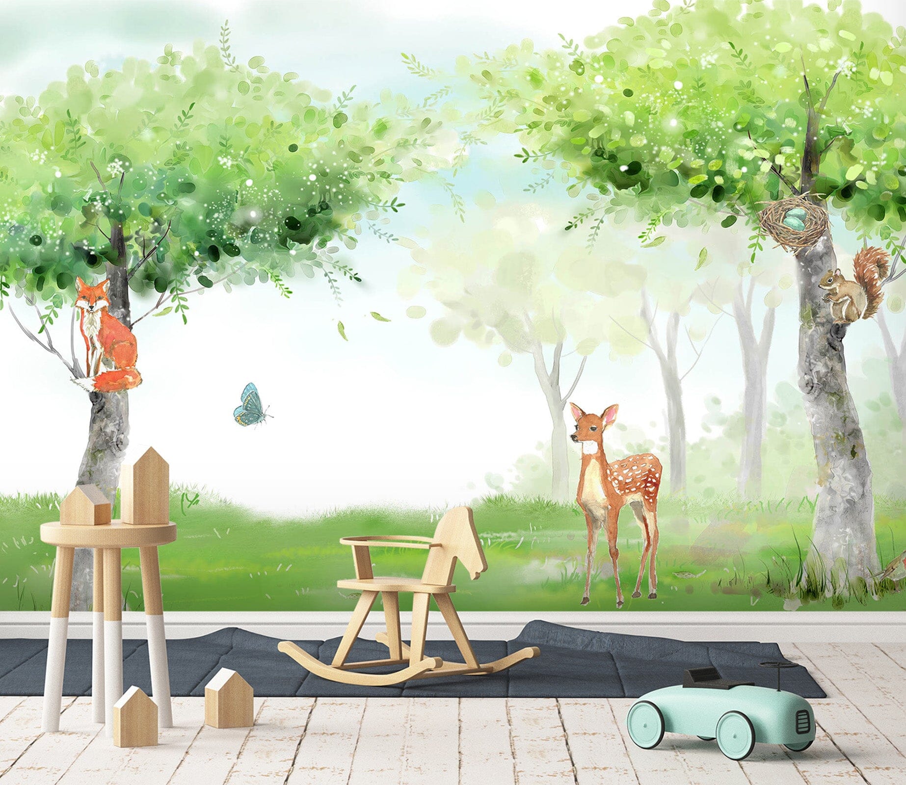 3D Forest Fawn 1728 Wall Murals Wallpaper AJ Wallpaper 2 
